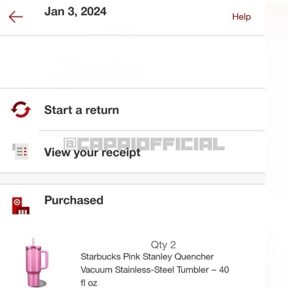 🎀LAST ONE! STANLEY X STARBUCKS 2024 - WINTER PINK 40 OZ LIMITED EDITION🎀 - Picture 3 of 3